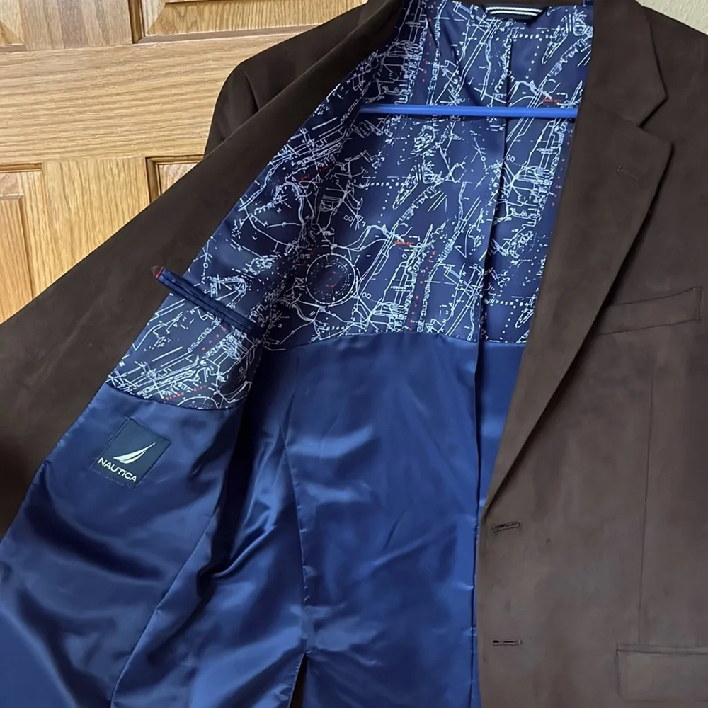 Nautica brown suade jacket - Picture 2 of 4